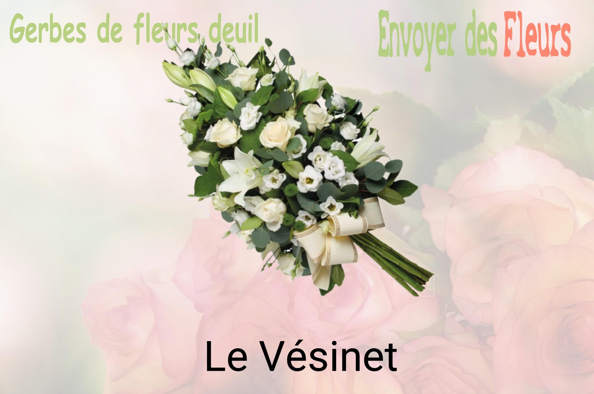 Gerbe de fleurs de deuil livrée à Le Vésinet